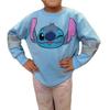 Disney Stitch Aloha Youth Girl's Long Sleeve Sweatshirt, Light Blue (as1, alpha, x_s, Light Blue) view 1