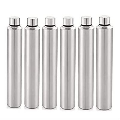 SynSpiritStore Set of 6 Stainless Steel Fridge Bottles