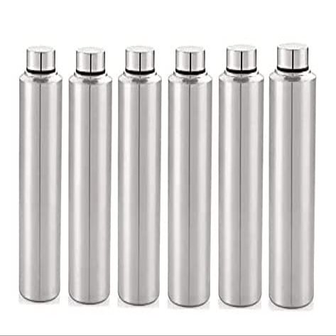 SynSpiritStore Set of 6 Stainless Steel Fridge Bottles