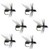 The Fly Fishing Place Flying Black Ant Terrestrial Trout Dry Fly Fishing Flies - Set of 6 Flies Size 14 view 1