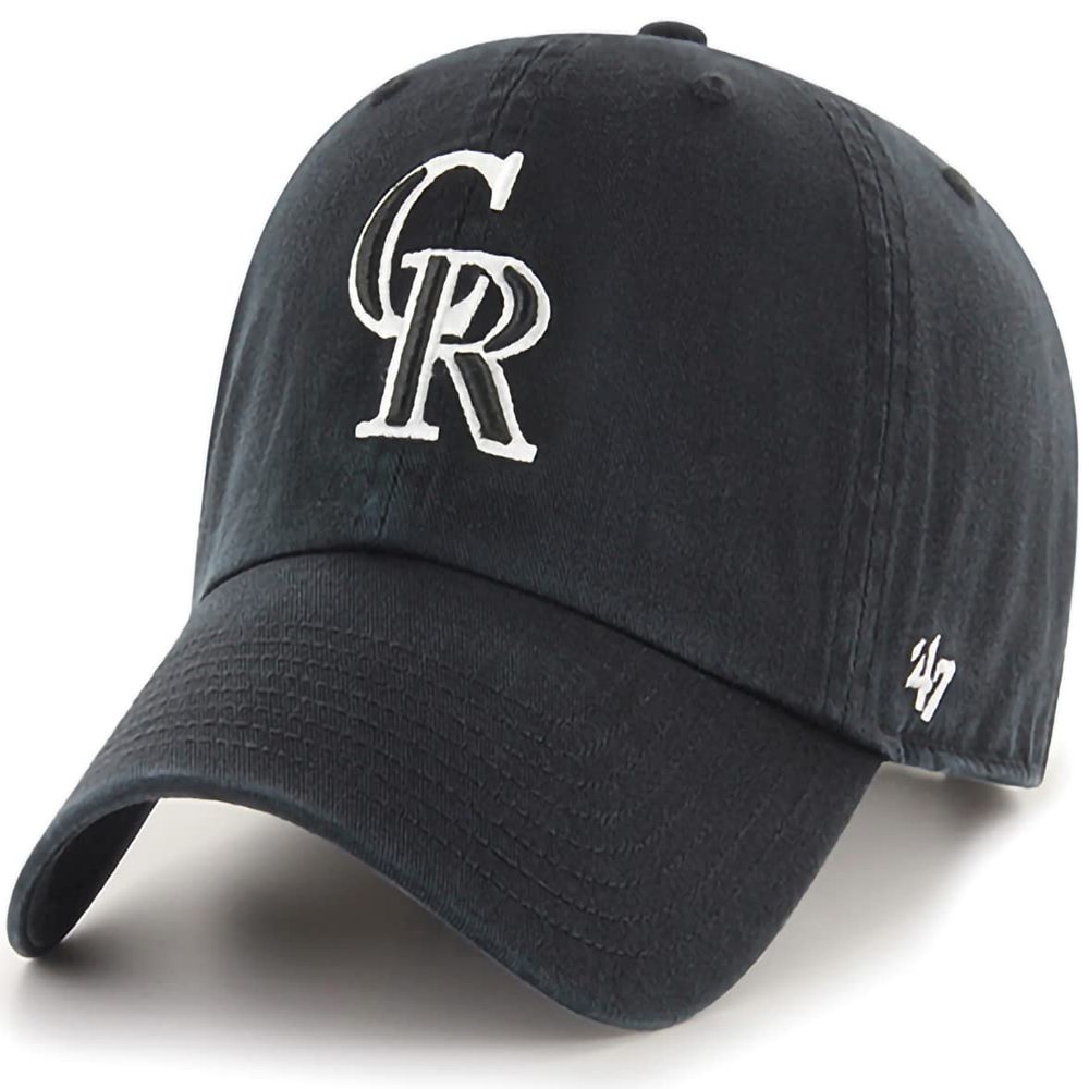 '47 New York Yankees Adjustable Cap Clean Up MLB, Black/White, One Size