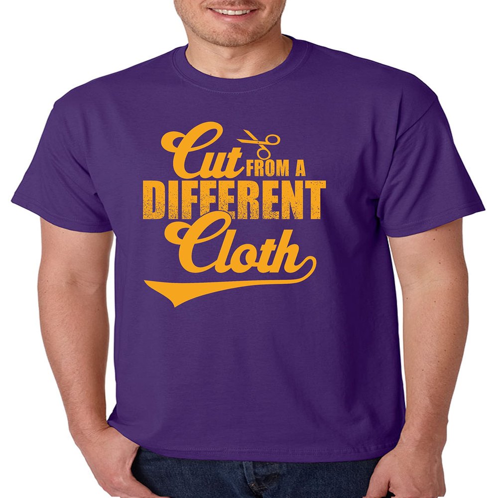 Cut from A Different Cloth Urban Hip Hop Men's T Shirt (3XL, Purple)
