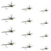 The Fly Fishing Place Parachute Blue Winged Olive BWO Assortment Trout Dry Fly Fishing Flies - Set of 12 Flies Size 14, 16, 18, 20 - One Dozen view 1