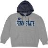 Penn State Nittany Lions NCAA Officially Licensed Half Zip Contrast Hooded Sweatshirt Applique Shield, Medium view 1