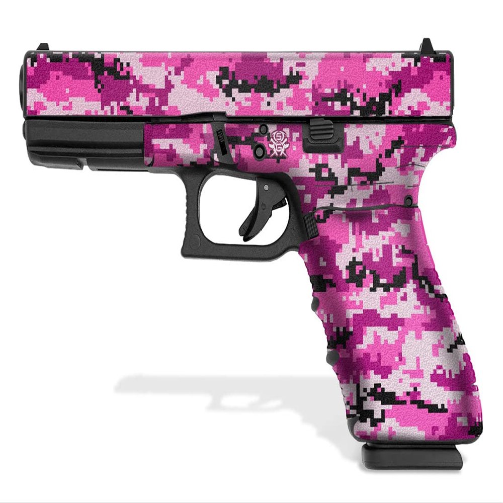 Decal Grip for Glock 20 SF/Glock 21 SF (Digital Camo - Pink)
