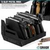 Savior Equipment Gun Pistol Revolver Firearm Handgun Rack Stand, Fit 6 of Most Long-Barreled Pistols, Cushioned Foam to Protect, Gun Safe Cabinet Storage Organizer Accessories view 2