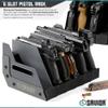 Savior Equipment Gun Pistol Revolver Firearm Handgun Rack Stand, Fit 6 of Most Long-Barreled Pistols, Cushioned Foam to Protect, Gun Safe Cabinet Storage Organizer Accessories view 2