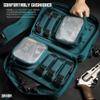 Savior Equipment Specialist Series Mini Range Bag Tactical Dual Pistol Handgun Revolver Hunting Bag Gun Carrying Case, X-Large Compartments w/Lockable Zippers, Deluxe Padded Shoulder Strap Included view 3