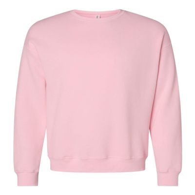 BELLA + CANVAS - Unisex Sponge Fleece Drop Shoulder Crewneck Sweatshirt - 3945 - Pink - XL