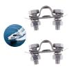 2 Marine Yacht Throttle Cable Tube Clamp and Shim Shaped Steel view 2