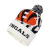 Cincinnati Bengals NFL White Stripe Big Logo Light Up Beanie view 1