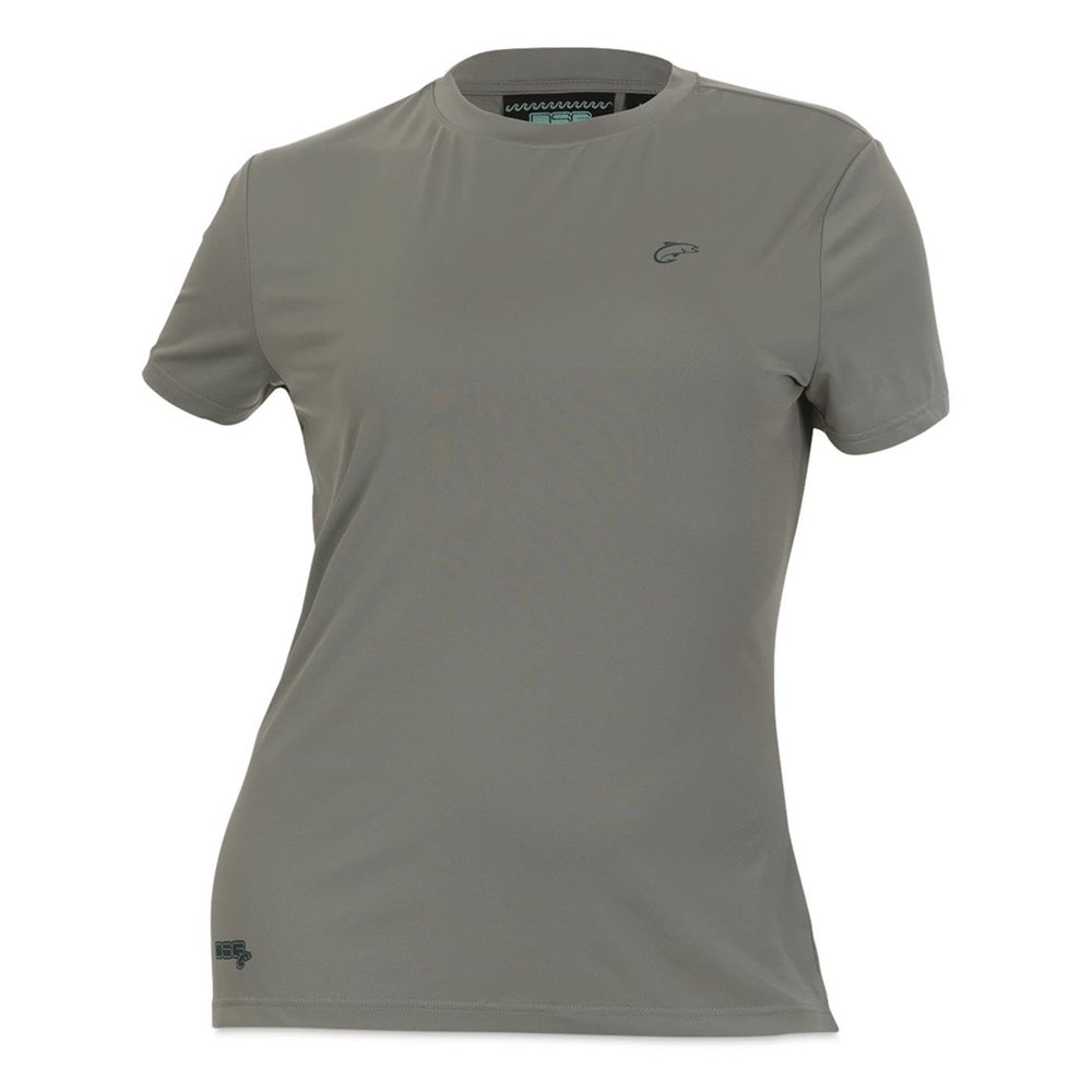 DOING SOMETHING GREAT (DSG Outerwear) Women's Solid Short Sleeve Fishing Shirts - XX-Large, Lichen
