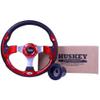 12.5" Red Golf Cart Steering Wheel W/Black Hub Adapter for EZGO TXT/RXV/Valor view 1