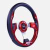 12.5" Red Golf Cart Steering Wheel W/Black Hub Adapter for EZGO TXT/RXV/Valor view 3