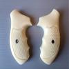 BMPL Resin New Taurus Model 85 M 85 M 85 856 94 605 941 731 650 73 M85 .38 Special 2' 2 inch Grips Ivory Color Checkered Finger Groove Handmade Handcraft White view 1