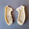 BMPL Resin New Taurus Model 85 M 85 M 85 856 94 605 941 731 650 73 M85 .38 Special 2' 2 inch Grips Ivory Color Checkered Finger Groove Handmade Handcraft White view 2
