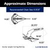 Lewmar Galvanized Steel Epsilon Anchor 35 lbs. for Boats 33'-47', concave fluke, Lead ballasted tip for Quick Setting, Lloyds Rated, Measures 26-3/8" L x 14-4/5 W- 2020221497 view 3