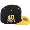 Mitchell & Ness Chicago Bulls HWC Hardwood Classics Dynasty Yellow Toe Fitted Cap, 2Tone Hat (as1, Numeric, Numeric_7_and_3_eighths) view 4