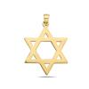 14K Yellow Gold Plain Star of David Hexagram Religious Pendant Model_X_Fashion-1257 view 1