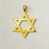 14K Yellow Gold Plain Star of David Hexagram Religious Pendant Model_X_Fashion-1257 view 2
