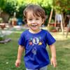 Olive Loves Apple 1st Birthday Rocket Astronaut Themed T-Shirts with Moon Balloon and Planets for Boys and Girls Vintage Royal Shirt 18 Months view 2