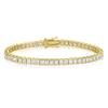 Sterling Silver 3mm Square Cubic Zirconia Tennis Bracelet/Necklace Model_X_Fashion-356 view 3