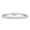 Sterling Silver 3mm Square Cubic Zirconia Tennis Bracelet/Necklace Model_X_Fashion-356 view 4