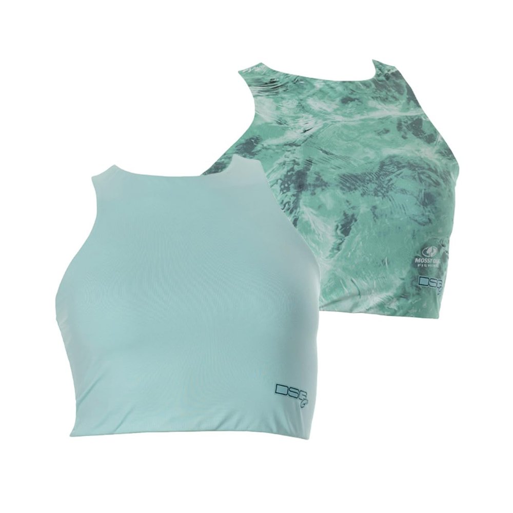 (DSG Outerwear) Women's Reversible Fishing Midi Tops - Large, Lichen/MO Wake Form High BowSpray