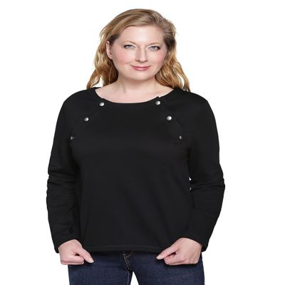 Adaptive Chemotherapy Shirt for Women with Chest Port Access | Long Sleeve Chemo for Cancer and Dialysis Patients