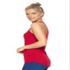 Expert Brand USA-Made Women's TriTec Activewear Performance Racerback Tank Top, Red, Small view 2