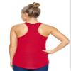Expert Brand USA-Made Women's TriTec Activewear Performance Racerback Tank Top, Red, Small view 3