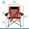 Kijaro Enjoy Versatile Folding Sports, Outdoor Chair & Lawn Chair, Dual Lock Feature, Destination Print - Victoria Desert Orange view 2