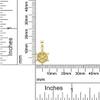 14K Yellow Gold Ship Wheel Dainty Pendant Model_X_Fashion-527 view 2