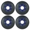 Player's Choice Inline Skate Wheels Multi Use 77mm 78A Black Blue Indoor/Outdoor (4 Wheels) view 1