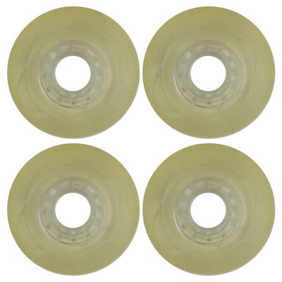 Player's Choice Inline Skate Wheels Multi Use 76mm 82A Clear Outdoor (4 Wheels)