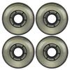 Player's Choice Inline Skate Wheels Multi Use 71mm 78A Clear Black Indoor/Outdoor (4 Wheels) view 1