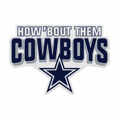 Rico Industries NFL Football Dallas Cowboys Slogan Shape Cut Pennant - Home and Living Room Dcor - Soft Felt EZ to Hang