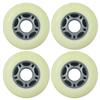Player's Choice Inline Skate Wheels Multi Use 76mm 82A White/Yellow-Silver Outdoor (4 Wheels) view 1