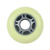 Player's Choice Inline Skate Wheels Multi Use 76mm 82A White/Yellow-Silver Outdoor (4 Wheels) view 2