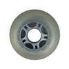 Player's Choice Inline Skate Wheels Multi Use 76mm 82A Clear Silver Outdoor (4 Wheels) view 2