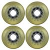 Player's Choice Inline Skate Wheels Multi Use 76mm 78A Yellow/Clear-Silver Indoor/Outdoor (4 Wheels) view 1