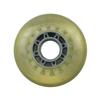 Player's Choice Inline Skate Wheels Multi Use 76mm 78A Yellow/Clear-Silver Indoor/Outdoor (4 Wheels) view 2