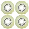 Player's Choice Inline Skate Wheels Multi Use 70mm 85A White Outdoor (4 Wheels) view 1