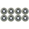 Player's Choice Inline Skate Wheels 80mm 78A Clear Silver Cyclone Spoke Indoor/Outdoor (8 Wheels) view 1