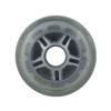 Player's Choice Inline Skate Wheels 80mm 78A Clear Silver Star Spoke Indoor/Outdoor (4 Wheels) view 2