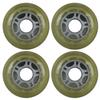 Player's Choice Inline Skate Wheels Multi Use 72mm 90A Clear/Silver Outdoor (4 Wheels) view 1