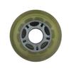 Player's Choice Inline Skate Wheels Multi Use 72mm 90A Clear/Silver Outdoor (4 Wheels) view 2