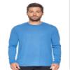 Expert Brand USA-Made Men's TriTec Activewear Performance Long Sleeve Crewneck Shirt, Royal Blue, XL view 1
