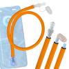 Drink Tube Insulator Insulation Sleeve compatible with Osprey, Platypus, Hydrapak, Source, and CamelBak Hydration Backpacks - Drink Tube Insulation Hose Cover (Fluorescent Orange, 43" inch) view 1