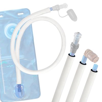 Gearhandle Drink Tube Insulator Insulation Sleeve Compatible with Osprey, Platypus, Hydrapak, Source, and CamelBak Hydration Backpacks - Drink Tube Insulation Hose Cover (White, 43" inch)